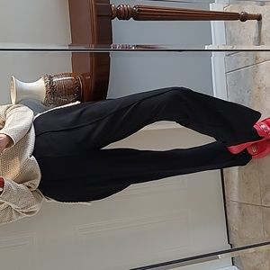 CLEO, black, wide leg, pull on, high waisted pants, 1/2 Elastic,small, Oversized